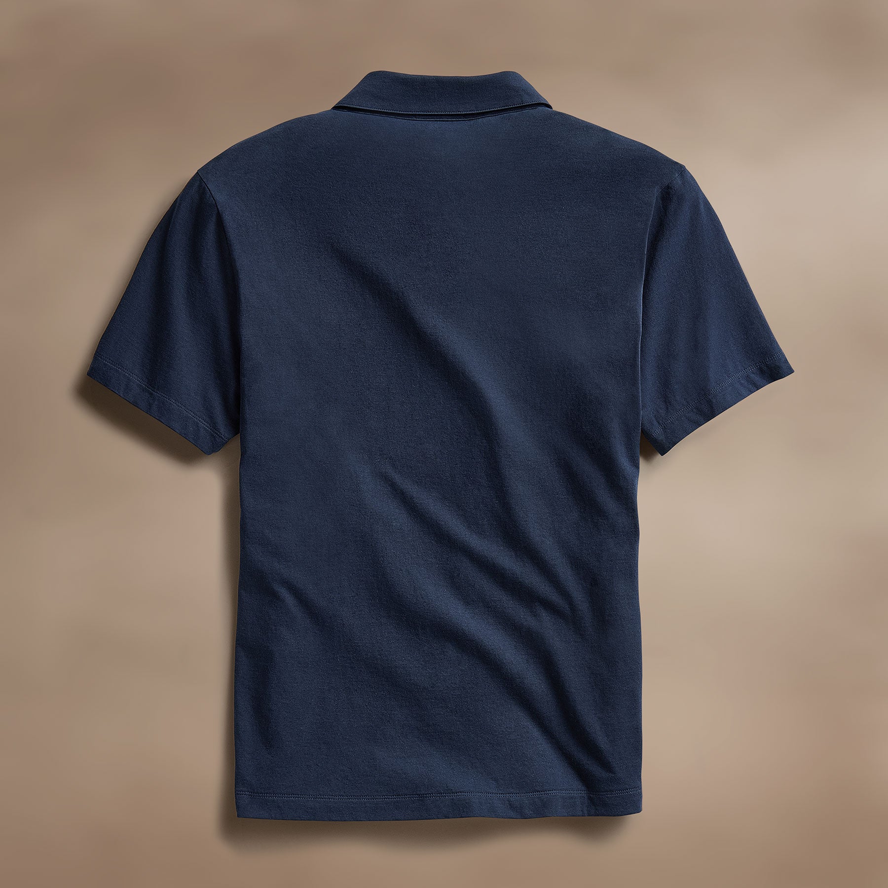 Men's Cotton Linen Blend Pocket Polo Shirt - Navy Blue | Breathable & Comfortable Casual Wear for Office, Golf & Summer Outings
