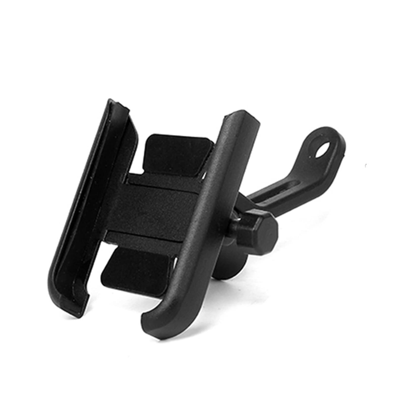 Aluminum Alloy Bike Phone Holder - Universal Motorcycle Handlebar Mount for iPhone & Android - Secure Cycling & Riding Phone Bracket (Black) - Perfect for Outdoor Adventures, Commuting & GPS Navigation