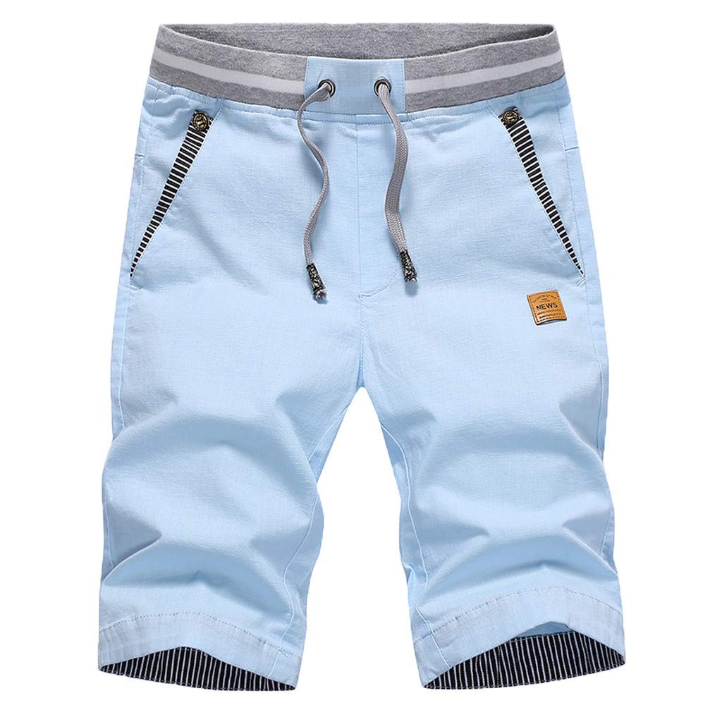 OSTELY Men's Fashionable Casual Loose Fit Cotton Shorts with Pockets - Breathable Summer Workout Shorts, Gym, Running, Travel & Lounge Wear