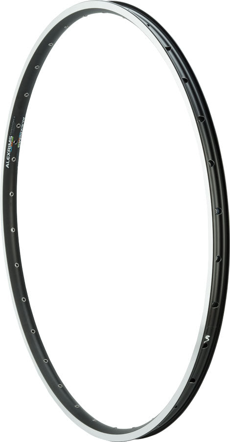 Alex Adventure 2 TRS 26-Inch Bicycle Rim - 32H Tubeless Ready, Black/Silver - Compatible with Presta Valves | Perfect for Mountain Biking, Road Cycling & Commuting