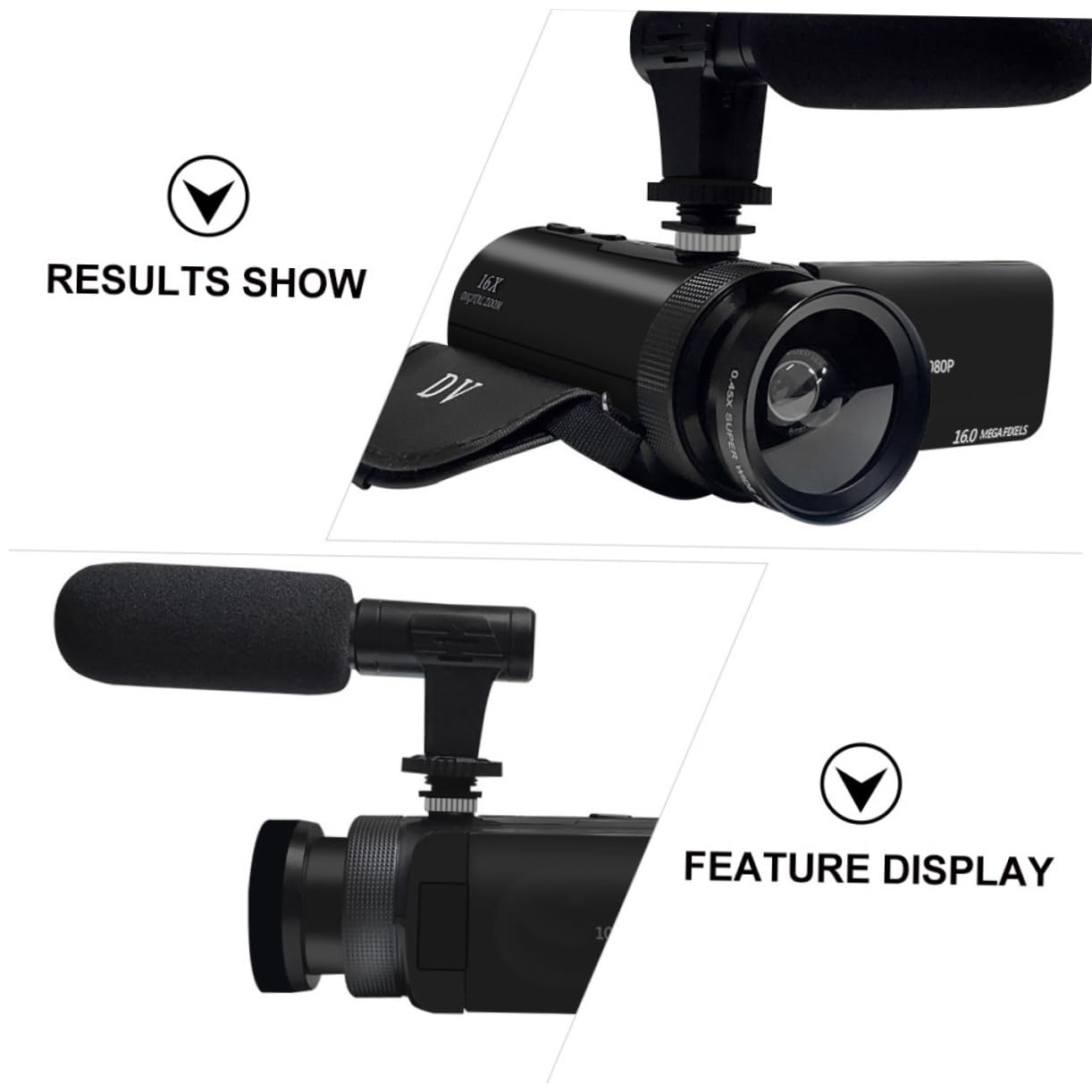 Veemoon 1 Set HD Digital Video Camera Recorder with DVR - 1080P Portable DV Camcorder for Home Security, Travel Vlogging & Outdoor Adventures