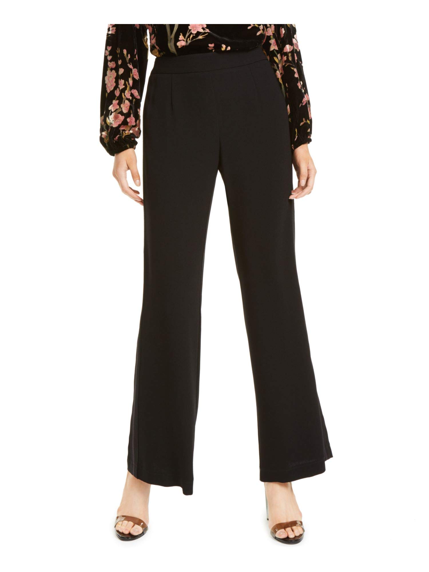 Nanette Lepore Women's Black Wide Leg Evening Pants Size 4 - Elegant Formal Wear for Dinner Parties & Special Occasions