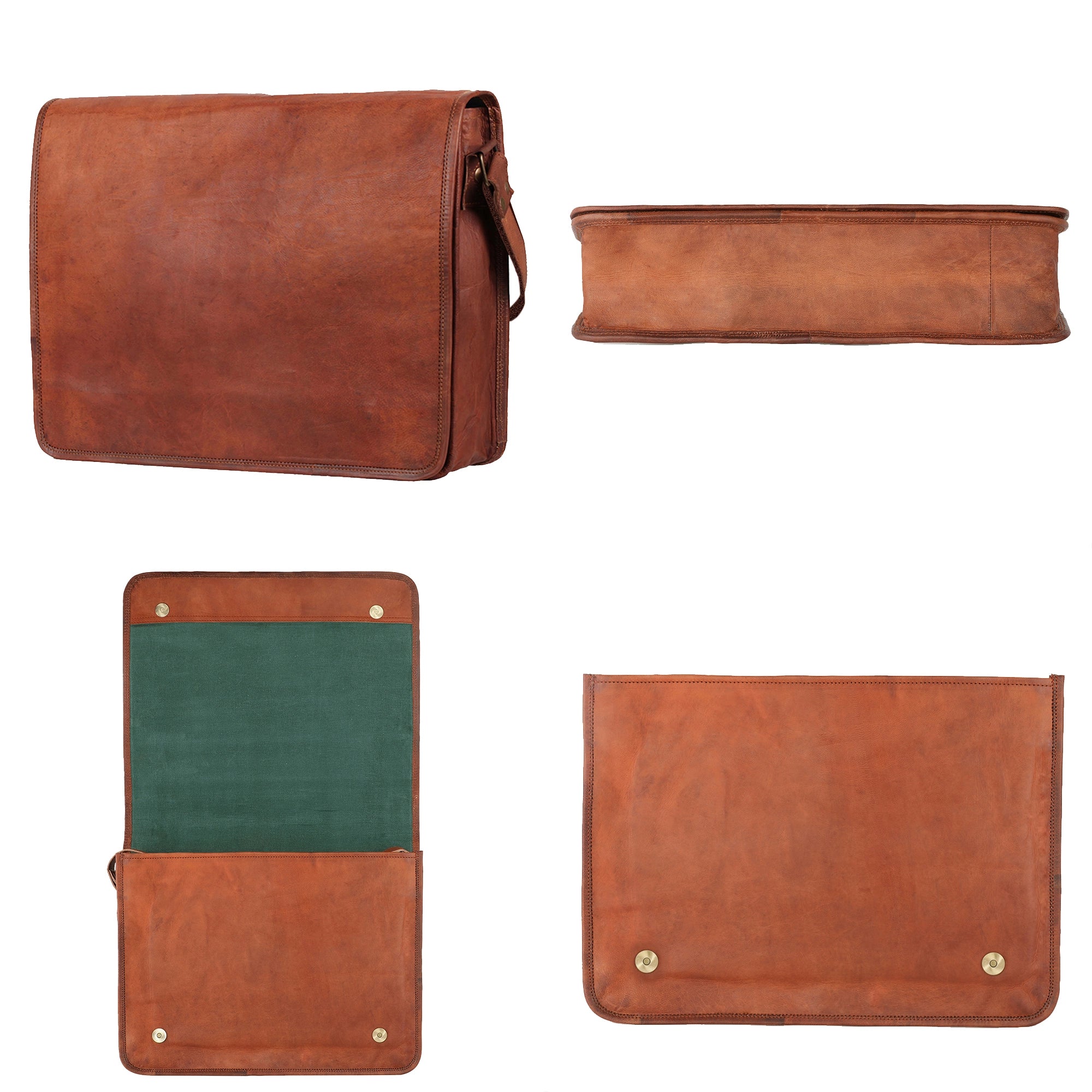 Premium Genuine Leather iPad Tablet Messenger Bag for 11 Inch - Perfect for Business, Travel & Daily Commute