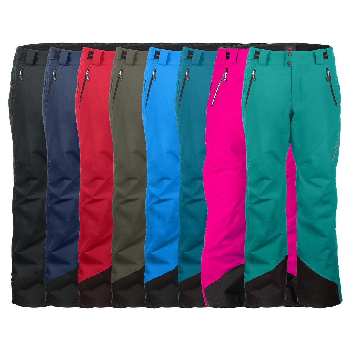 Arctica JR Side Zip Ski Pants - Waterproof Winter Snow Pants for Kids & Youth - Perfect for Skiing, Snowboarding & Cold Weather Outdoor Activities