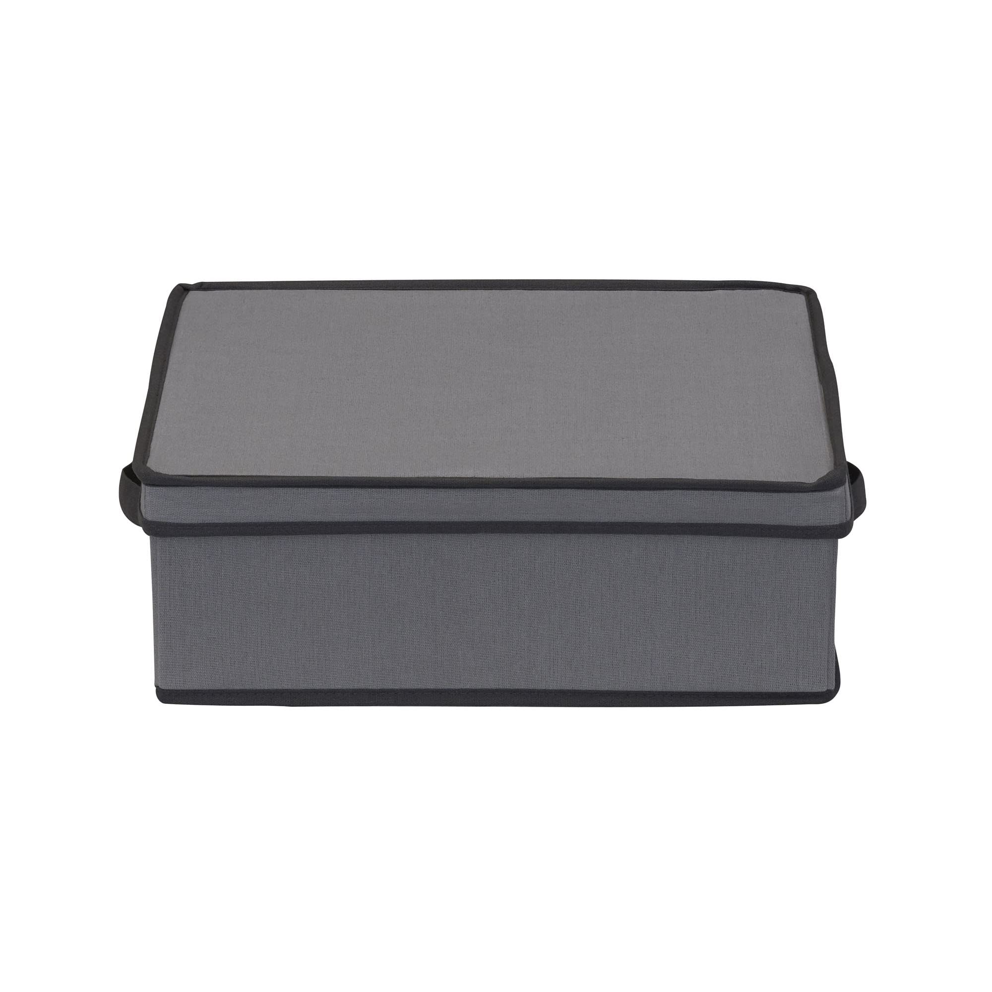 Household Essentials Gray China Box with Lid - 12 Cup Storage Container | Perfect for Kitchen Organization, Food Storage & Meal Prep