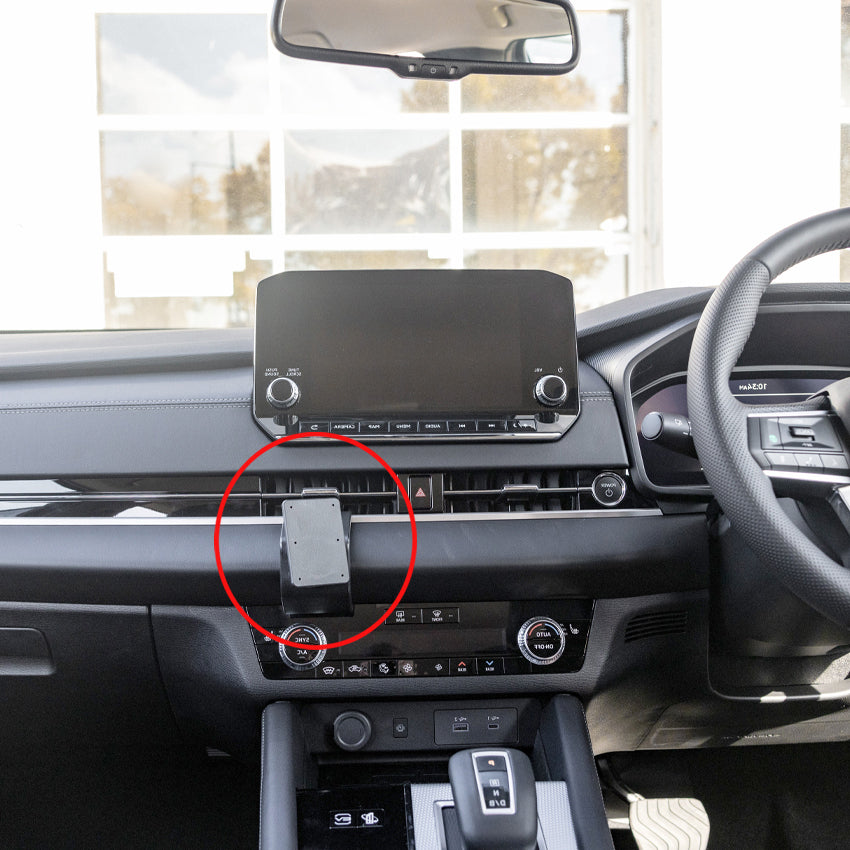 ClicOn No Holes Center Dash Mount for Mitsubishi Outlander 2022-2025 | Universal Phone Holder for Car | Perfect for GPS Navigation & Hands-Free Driving