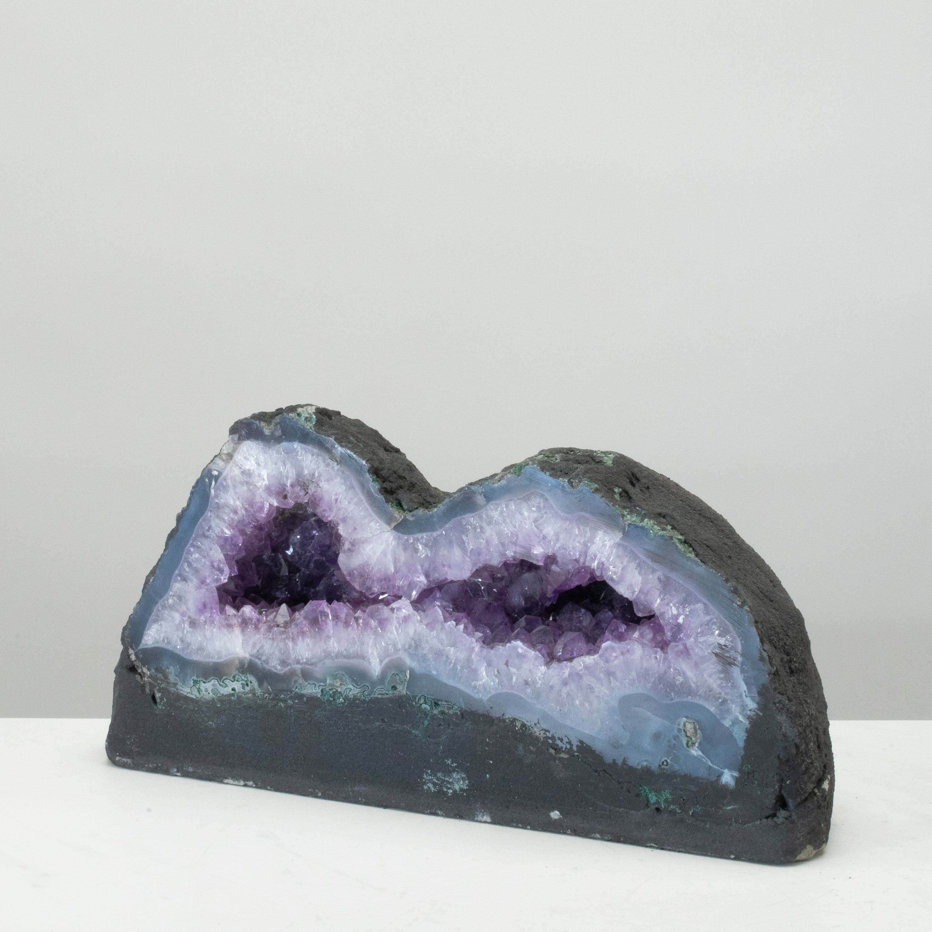 Natural Amethyst Geode Cathedral from Brazil - 6 to 12.8 lbs Large Crystal Cluster for Home Decor, Meditation & Healing | Perfect for Living Room, Office & Spiritual Space