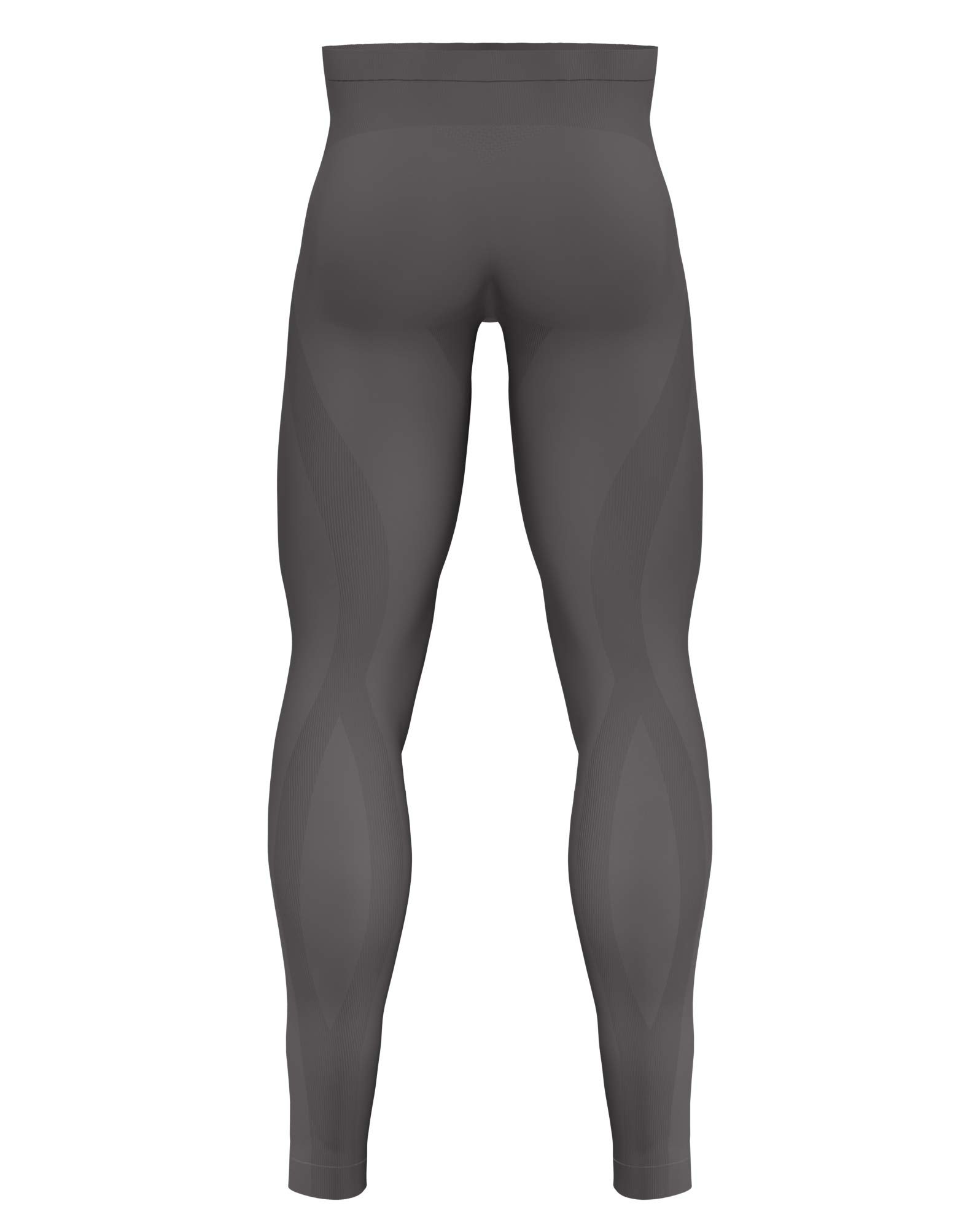 Knap'man Zoned Compression Tights for Men & Women - 45% Grey - High-Performance Workout Leggings for Running, Yoga & Gym Training