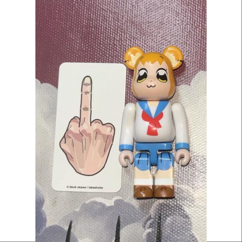 Bearbrick Series 33 ARTIST Pop Team Epic Popuko 100% Collectible Figure - Perfect for Anime Fans, Display & Gift Giving