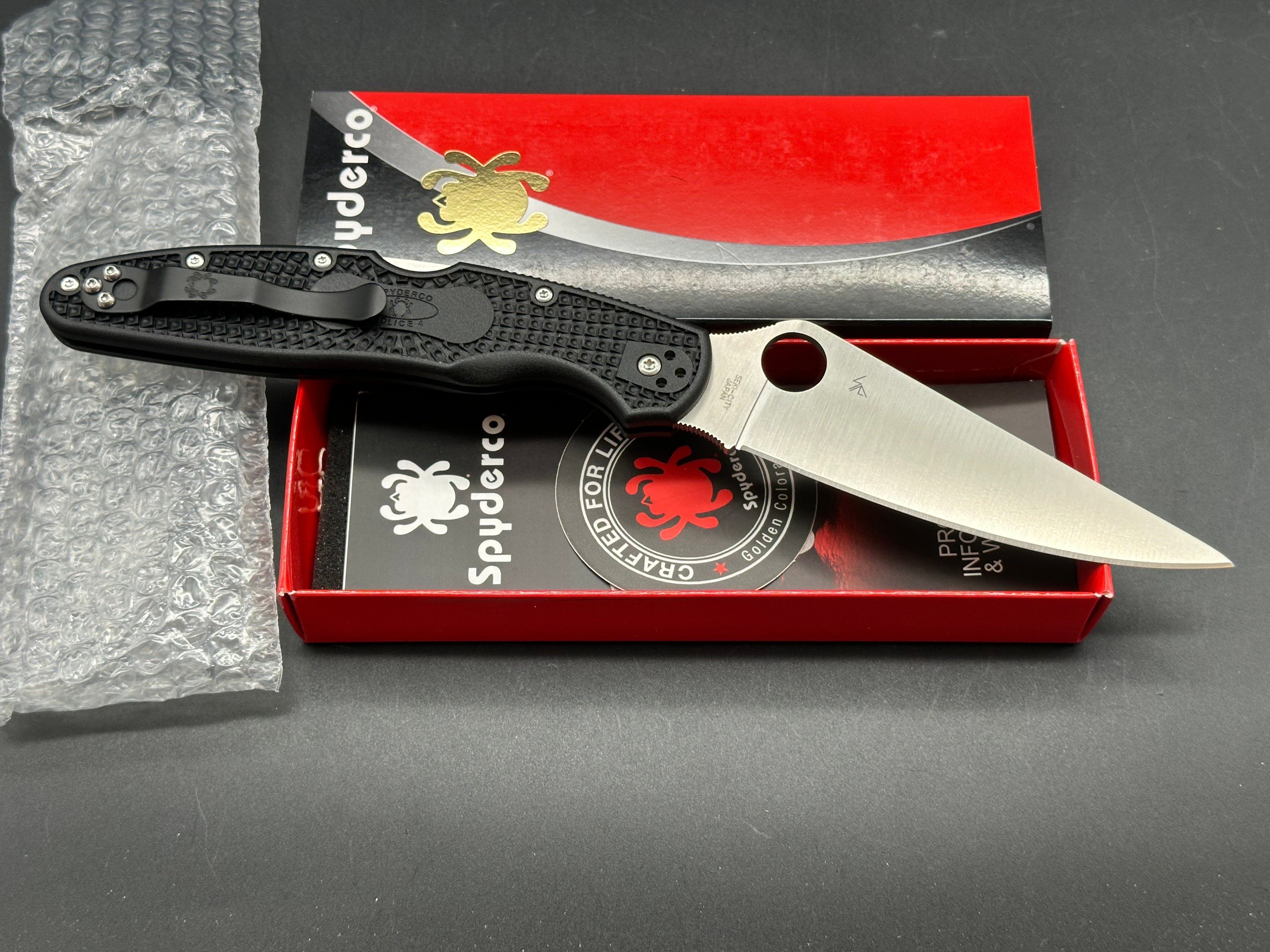 Spyderco Police 4 Lightweight Folding Knife - 4.38