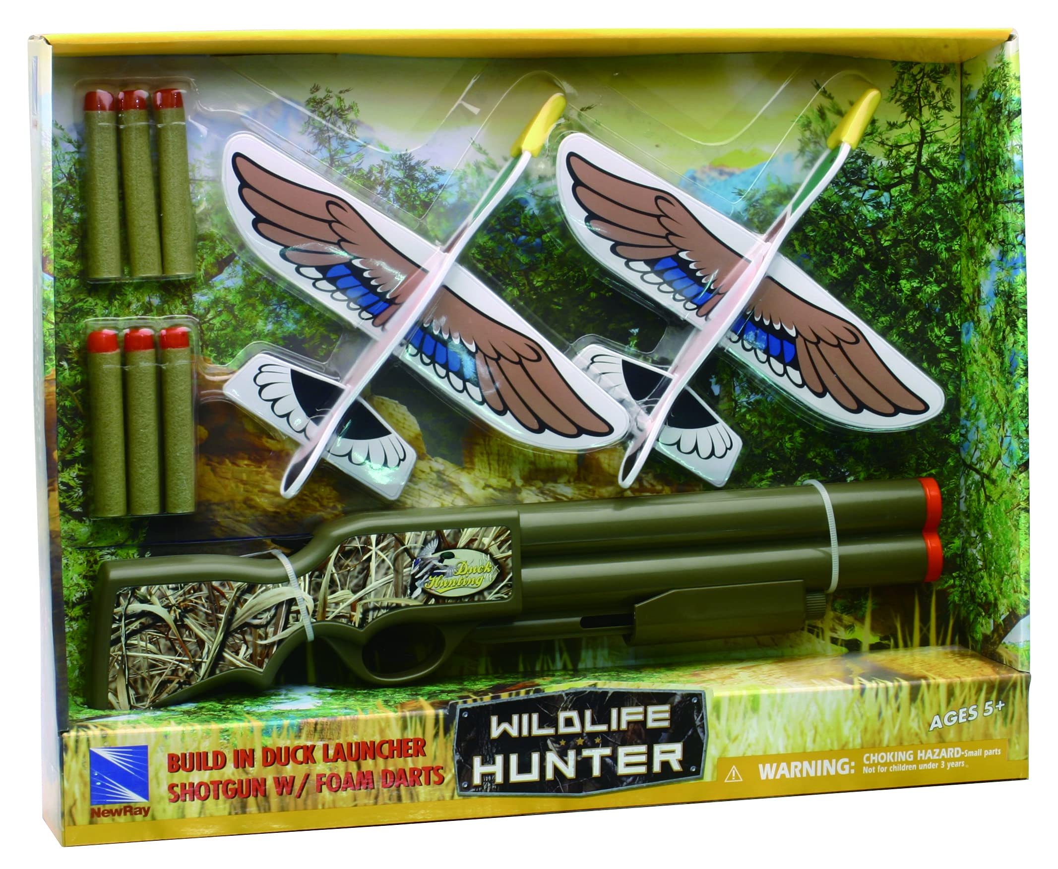 NewRay Wild Life Hunter Toy Rifle with Built-in Duck Launcher - Outdoor Adventure & Target Shooting Game for Kids & Collectors