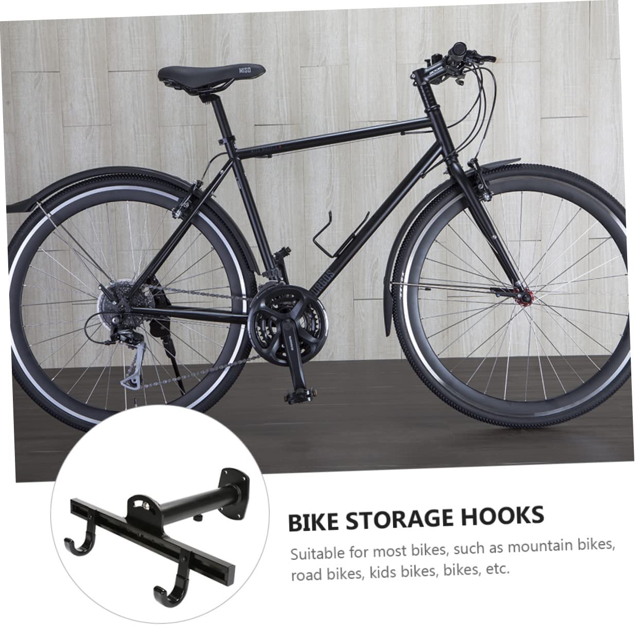 SUPVOX Bike Wall Hanger - Space Saving Bicycle Storage Rack for Garage & Home