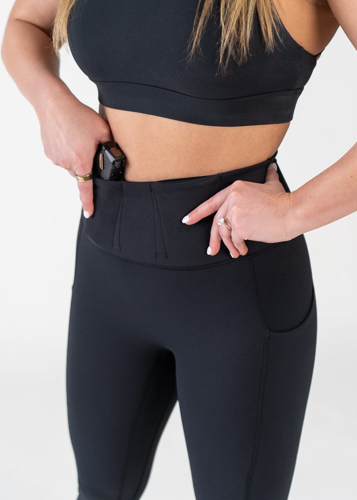 Best Concealed Carry Leggings with Hidden Pockets for Women | Comfortable & Stylish Black Yoga Pants | Perfect for Gym, Running & Everyday Wear