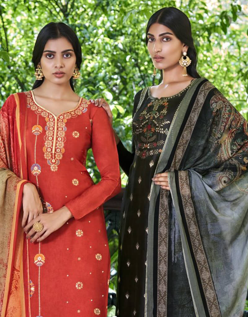 Black Pant Style Suit - Pure Viscose Russian Silk Jacquard Fabric - Perfect for Formal Wear, Office Attire & Evening Events