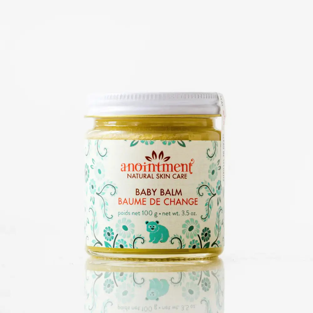 Organic Baby Balm for Diaper Rash & Dry Skin - 100g Natural Healing Ointment for Newborns & Toddlers - Perfect for Daily Moisturizing & Soothing Sensitive Skin