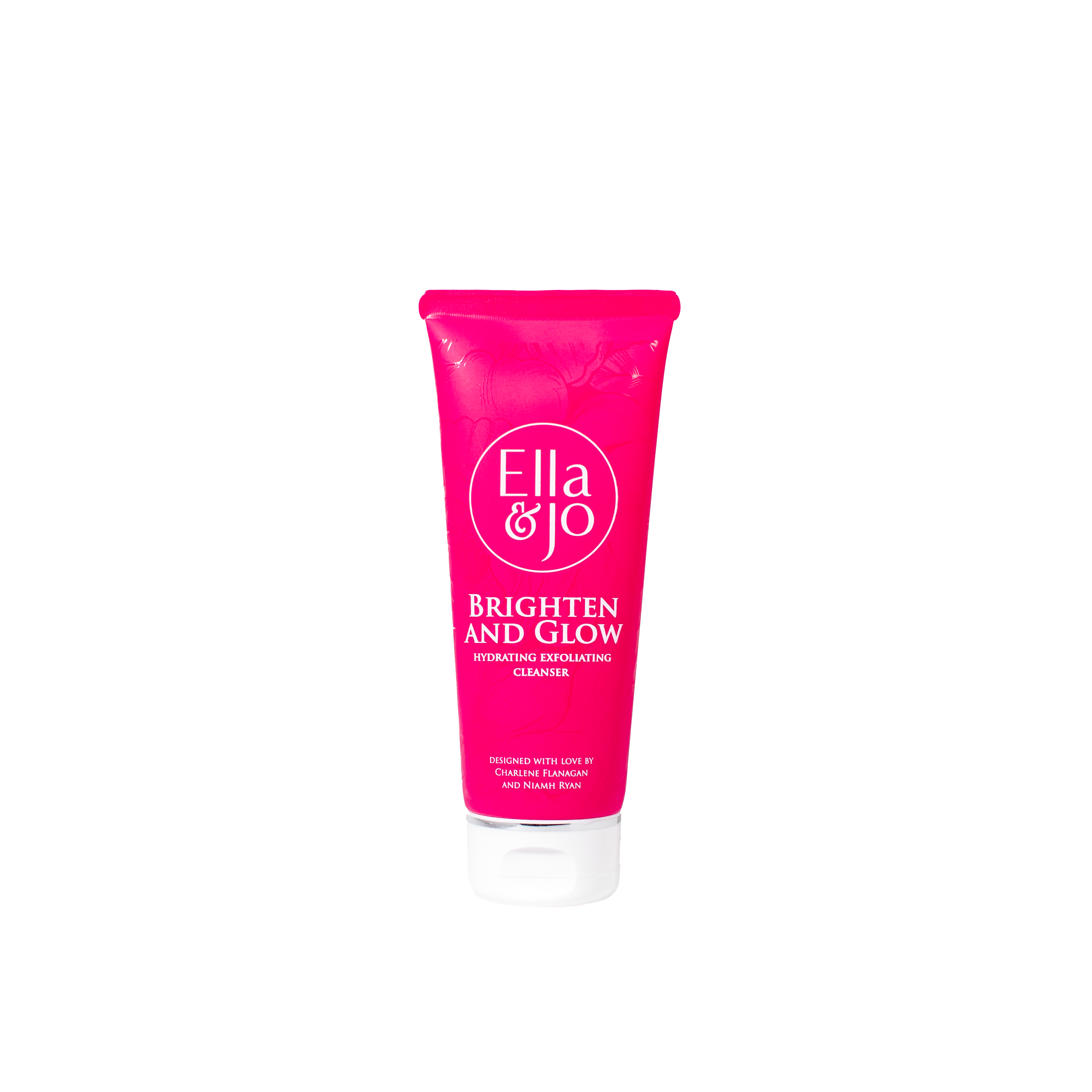 Ella & Jo Brighten & Glow Hydrating Exfoliating Face Cleanser - Gentle Exfoliation for Radiant Skin | Perfect for Daily Skincare Routine & Makeup Removal