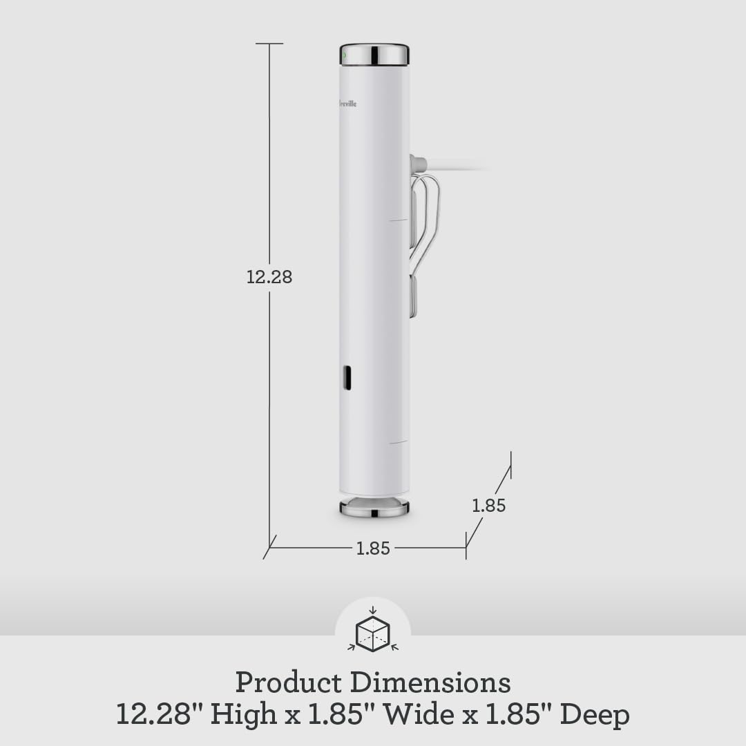 Breville BSV600PSS Joule Turbo Sous Vide Machine - Precision Cooker, Stainless Steel Design for Perfect Steaks, Chicken & Seafood - Ideal for Home Chefs & Sous Vide Beginners