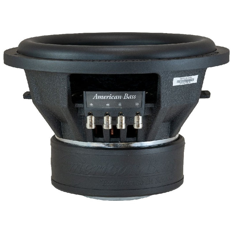American Bass XR12D2 10 Inch 2400W Peak (1200W RMS) Dual 2 Ohm Voice Coil Car Subwoofer - Powerful Bass for Trucks, SUVs & Custom Car Audio Systems