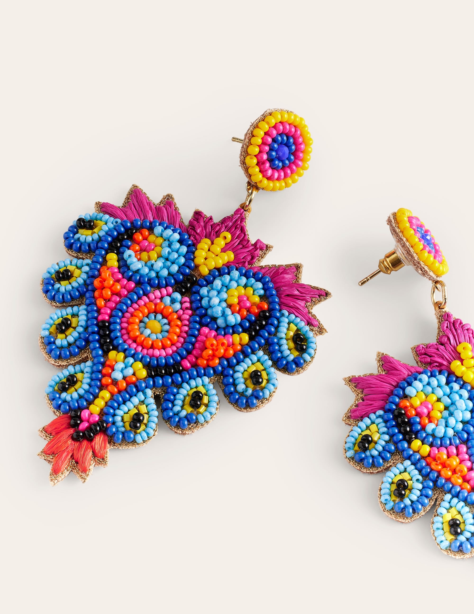 Beady Heart Motif Earrings - Stylish Dangle Drop Earrings for Women - Perfect for Valentine's Day, Date Night & Romantic Occasions