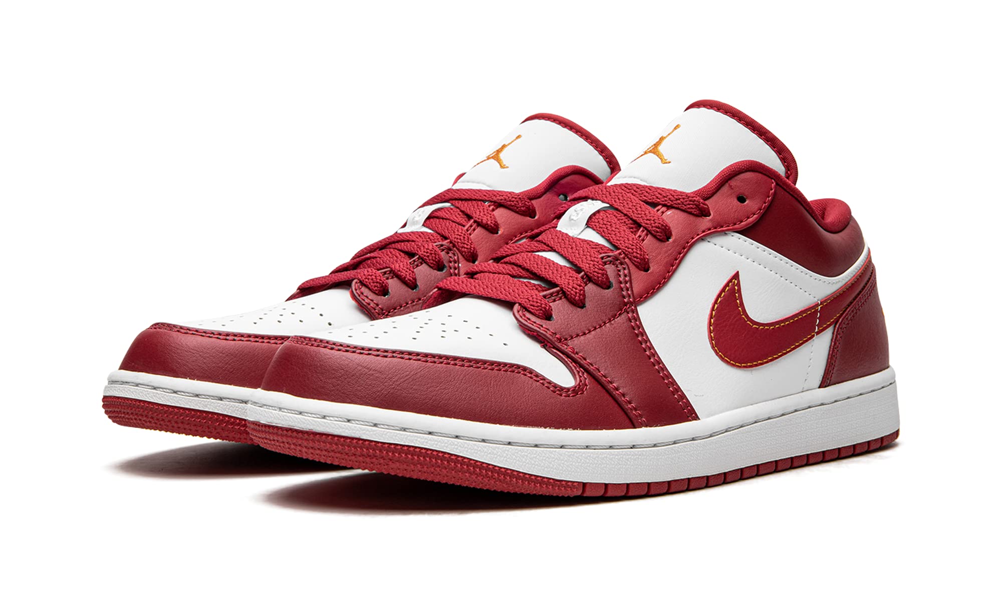 Jordan Men's 1 Low Sneakers 553558-607 Cardinal Red - Size 7.5 | Basketball Shoes for Men, Casual Streetwear & Gym Training