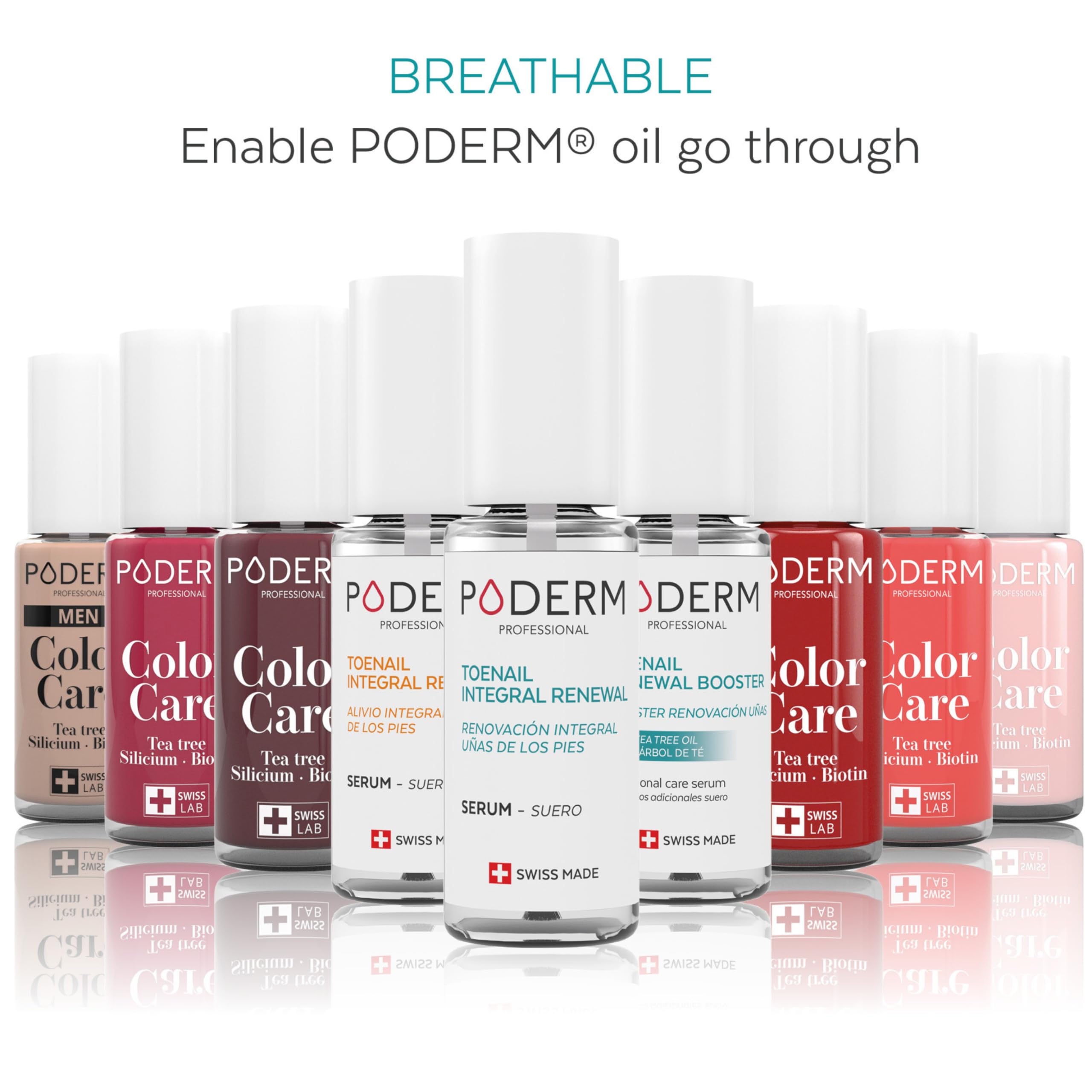 Poderm 100% Natural Nail Repair Treatment – Hydrating & Exfoliating Formula for Damaged, Split & Weak Nails – Swiss-Made Nail Strengthener & Cuticle Care – Perfect for Salon Visits, Home Manicures & Brittle Nail Recovery