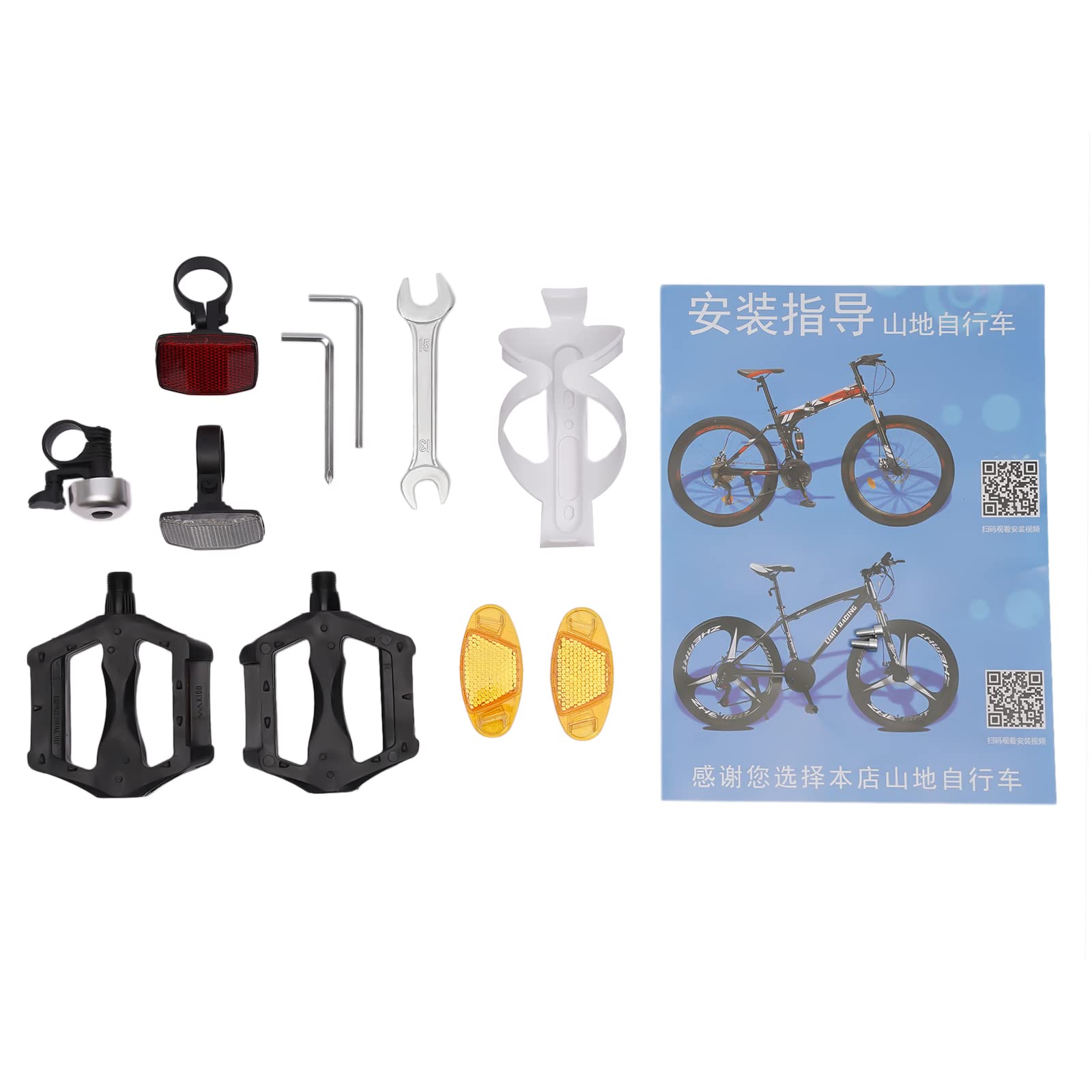 Foldable Bicycle for Adults - High Carbon Steel Folding Mountain Bike with Dual Disc Brake | Non-Slip Design for Men & Women | Perfect for Uneven Roads, Muddy Trails & Mountain Adventures | Commuting, Camping & Urban Exploration