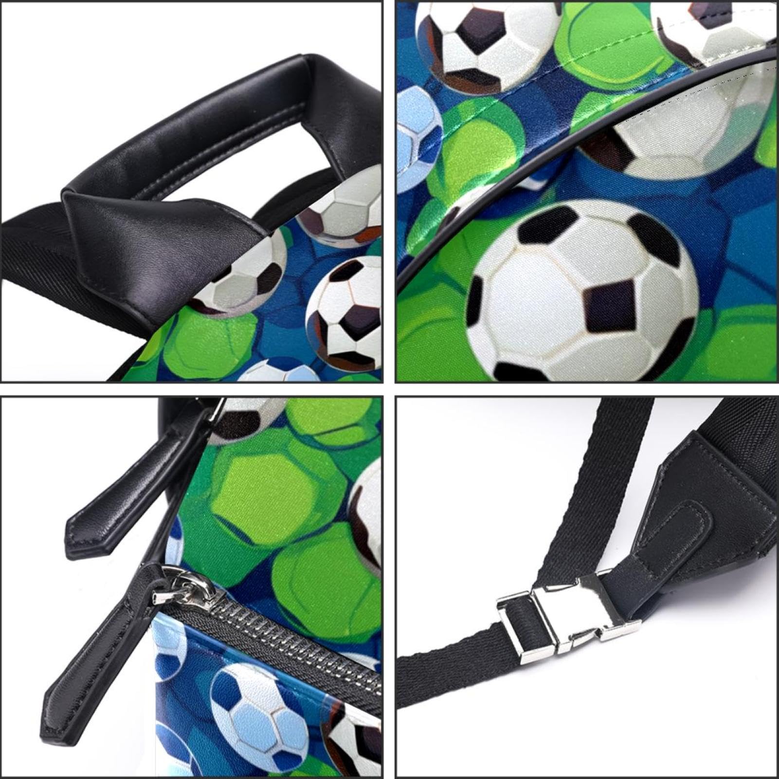 Stylish Travel Backpack for Women & Men - Durable Floral Soccer Ball Design Backpack for School, Work, Gym & Outdoor Adventures