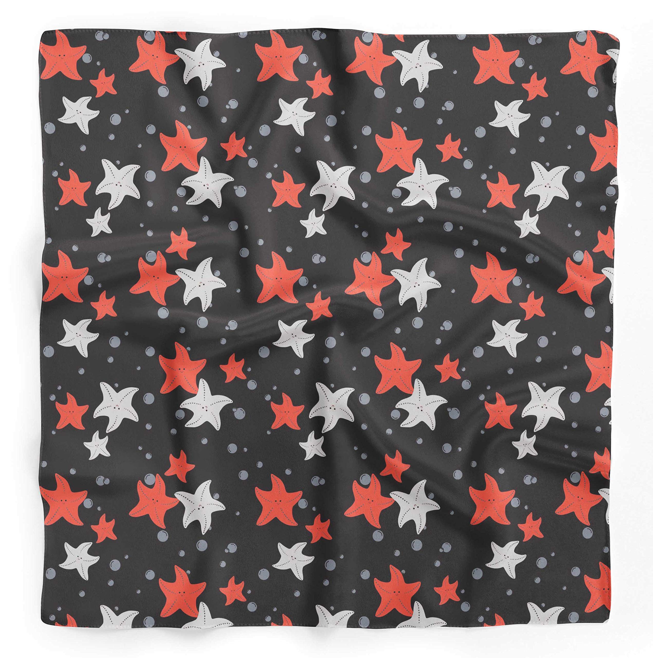 Bimba Printed Pure Silk Scarf - Versatile Women's Hair Neck Head Bandana for Styling, Fashion Accessory & Outdoor Activities