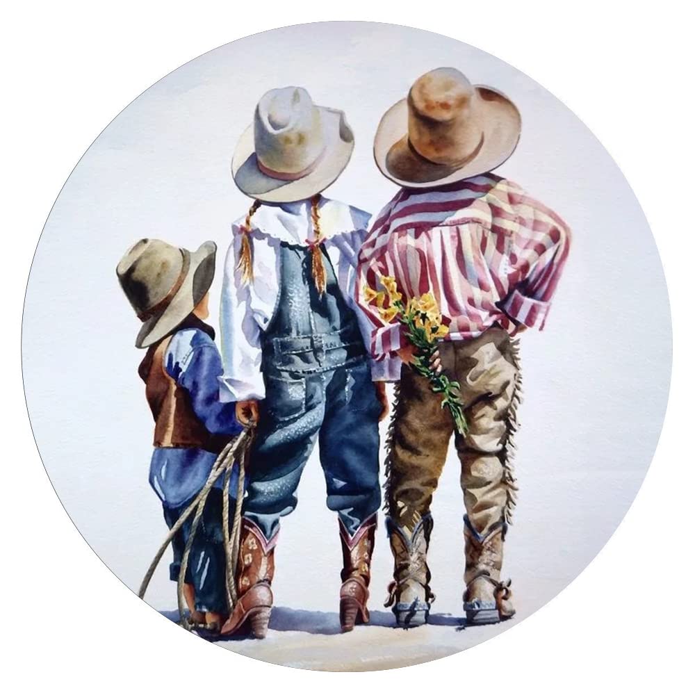 300 Pieces Childhood Memory Wooden Puzzle - Round Wall Art Puzzle for Adults & Kids, Educational Decompression Toy, Parent-Child Game & Home Decor Poster Puzzle | Perfect for Family Bonding, Stress Relief & Wall Decor