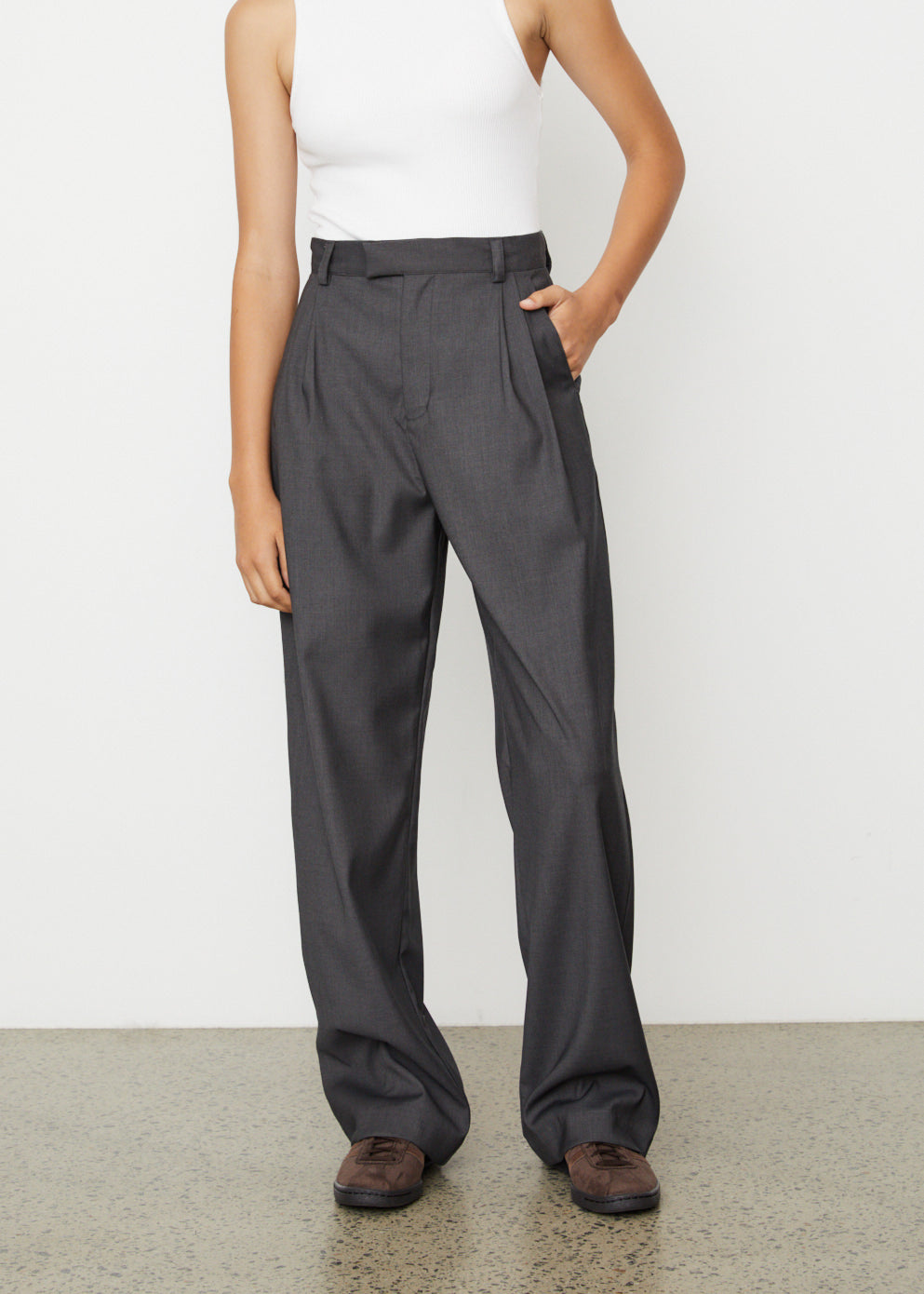 Ava Tailored Pants for Women - High Waist Slim Fit Office Work Pants - Professional Business Casual Trousers for Work, Office & Everyday Wear