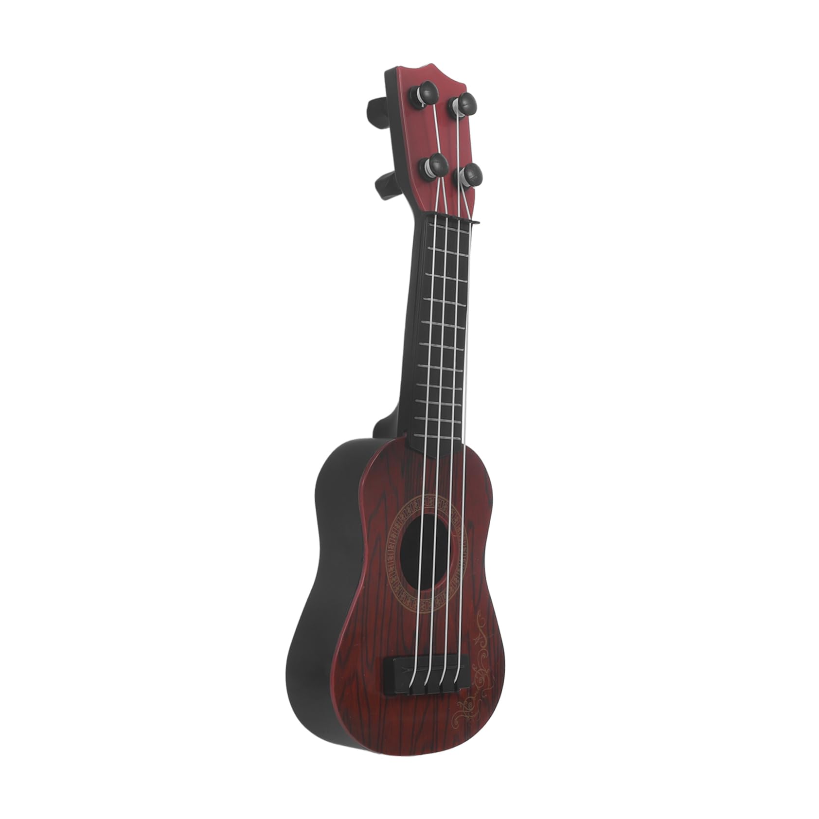 HAWILLOSCH Miniature Toy Guitar for Kids - Realistic Banjo Replica Model, Brown Abdominales - Perfect for Dollhouse Accessories, Pretend Play & Music Education