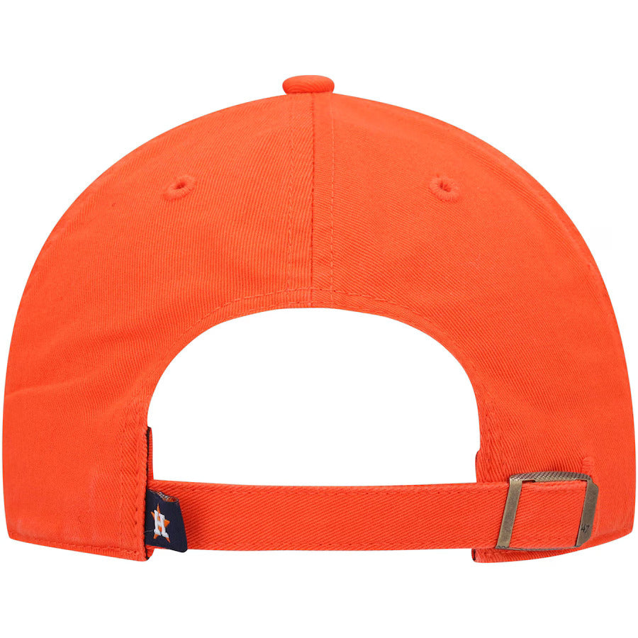 47 Brand Houston Astros Cleanup Adjustable Baseball Cap - Orange MLB Team Hat for Men & Women - Perfect for Games, Fan Gear & Casual Wear