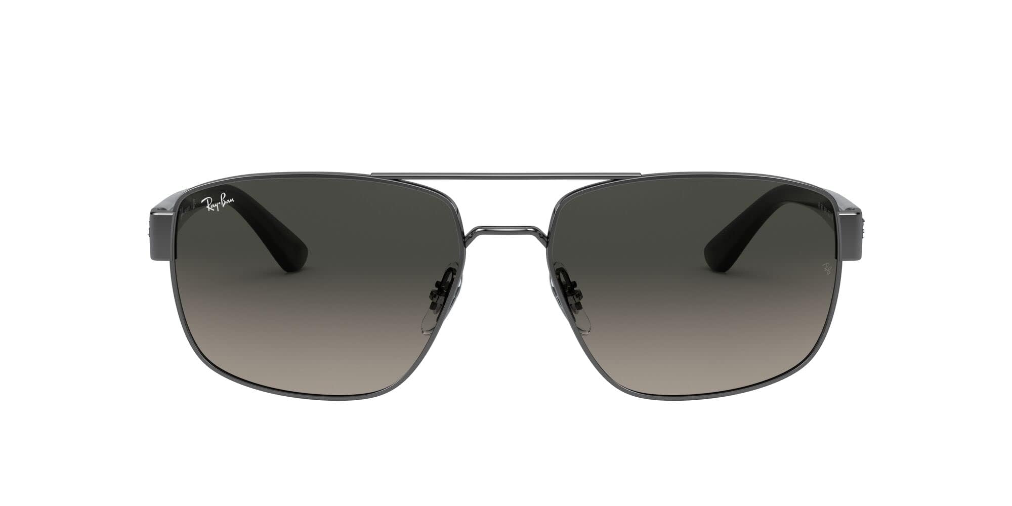 Ray-Ban RB3663 Metal Rectangular Polarized Sunglasses for Men & Women - UV Protection, Classic Aviator Style for Driving, Beach & Outdoor Activities