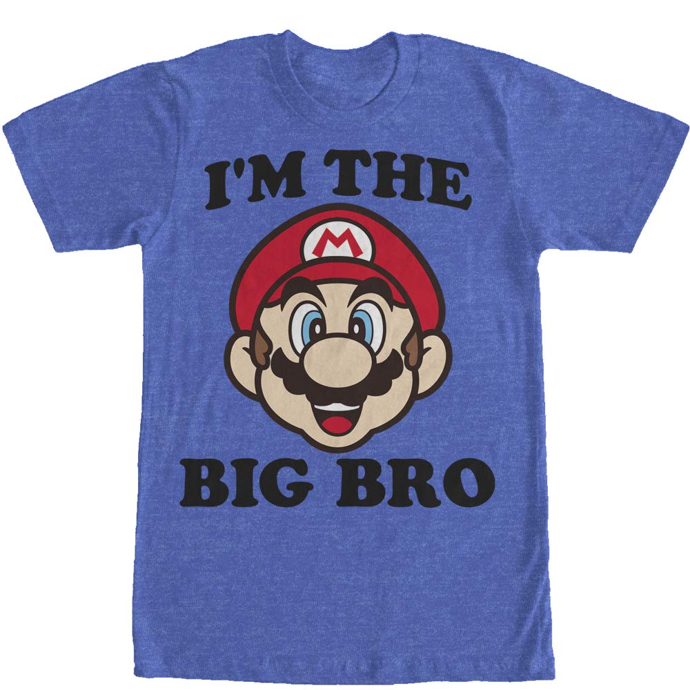 Nintendo Mario Big Brother Graphic T-Shirt for Men - Casual Gaming Tee for Fans, Cosplay & Everyday Wear