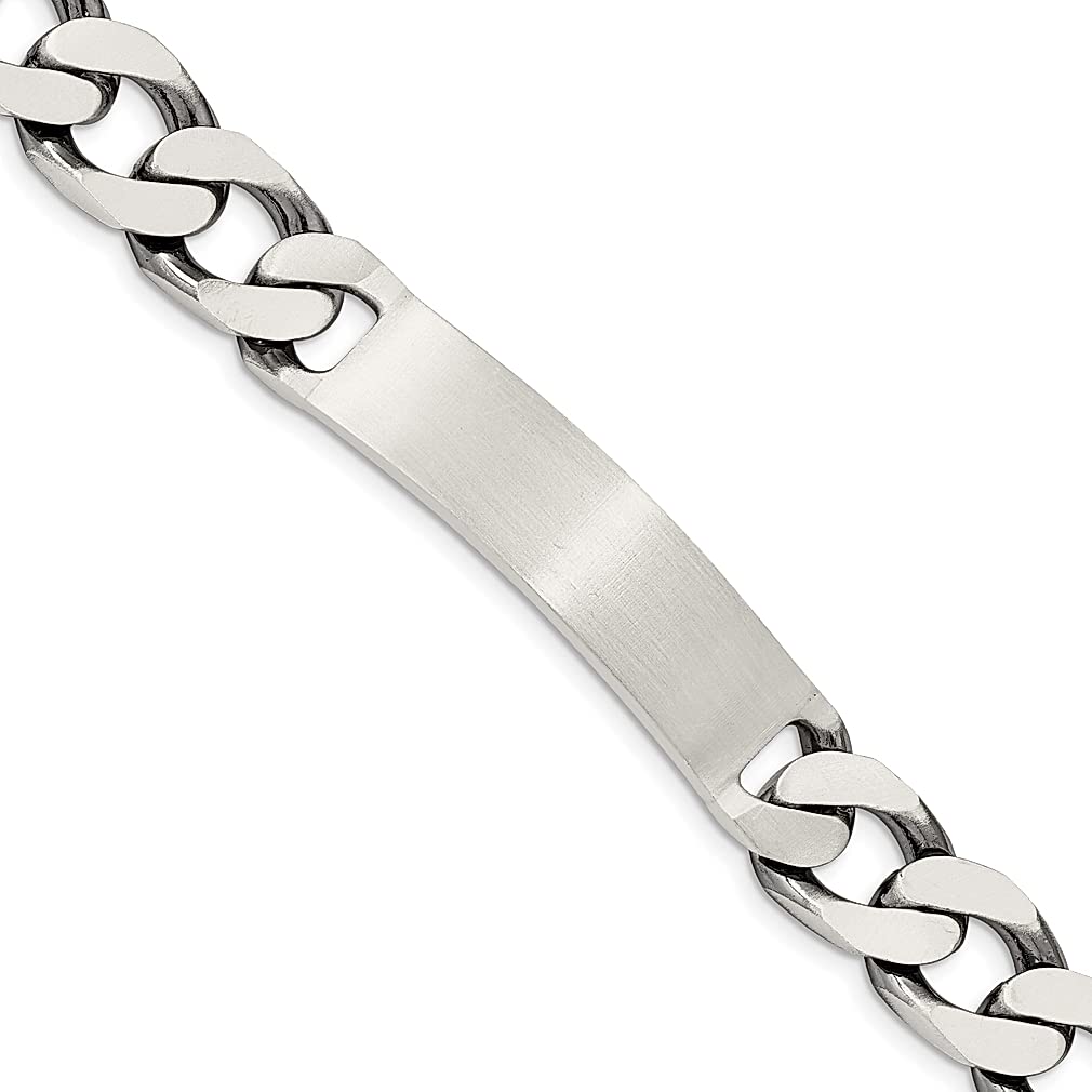 925 Sterling Silver Engravable Curb Link ID Bracelet for Women - 8.5 Inch Adjustable Fine Jewelry Gift for Her - Perfect for Anniversaries, Birthdays & Everyday Wear