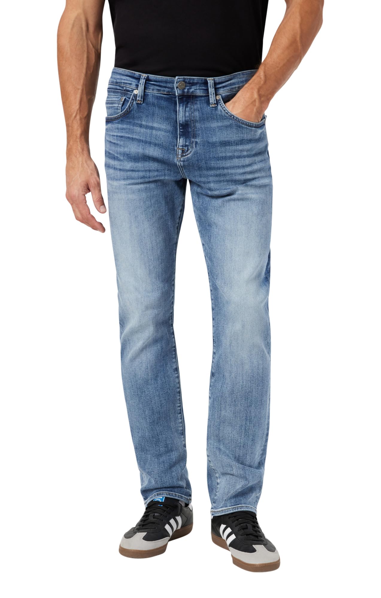 Mavi Matt Classic Men's Straight Leg Jeans - Mid-Rise Relaxed Fit Denim Pants for Casual Wear | Perfect for Everyday Outfits, Work & Weekend Activities