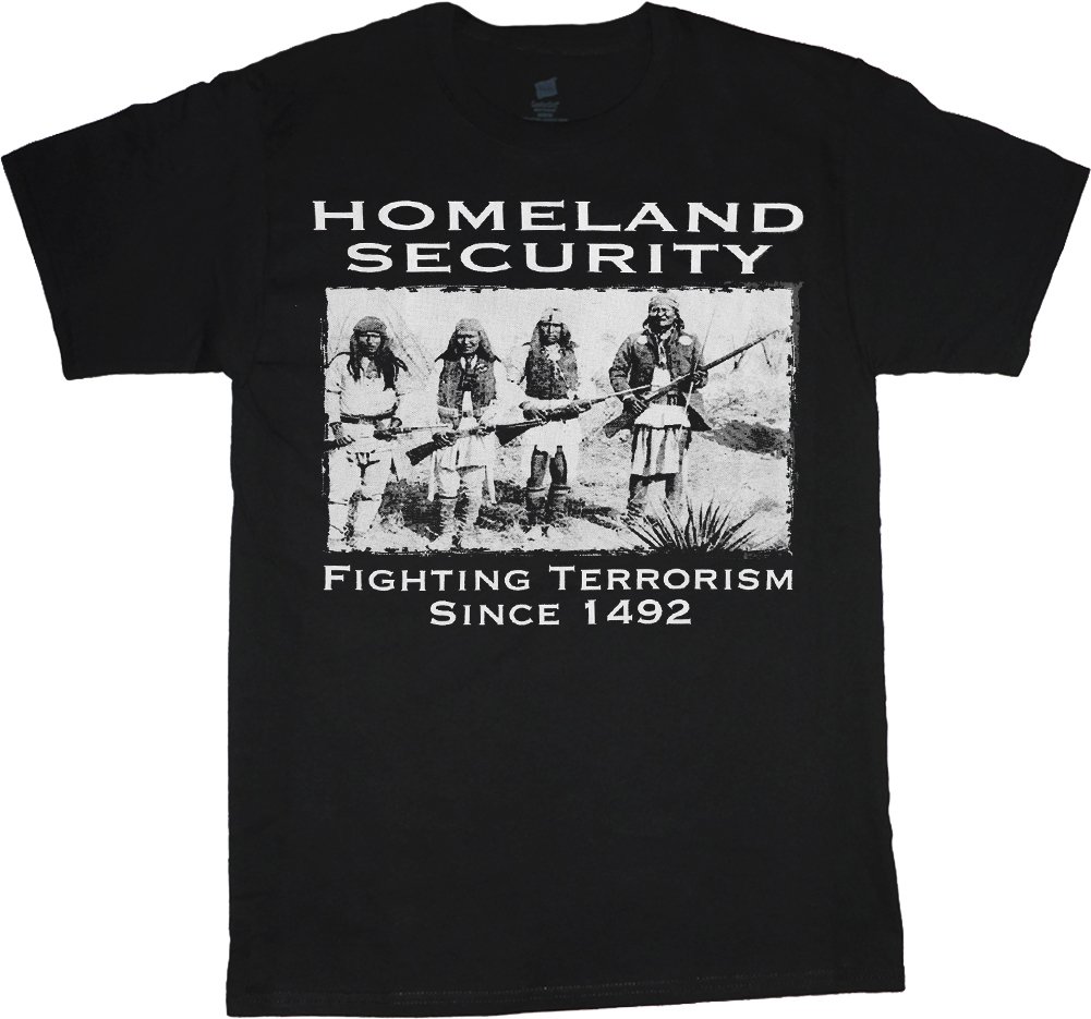 Big and Tall Homeland Security Indians Graphic T-Shirt for Men - Comfortable Cotton Tee for Casual Wear, Patriotic Outfits, and Fan Apparel