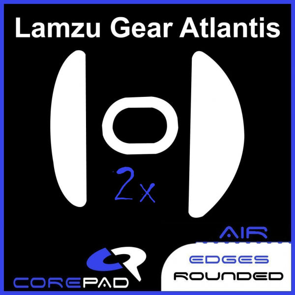 Corepad Skatez AIR Mouse Feet for Lamzu Atlantis - Ultra Smooth Gliding, Enhanced Precision for Gaming & Productivity - Perfect for Esports, FPS, and Office Use