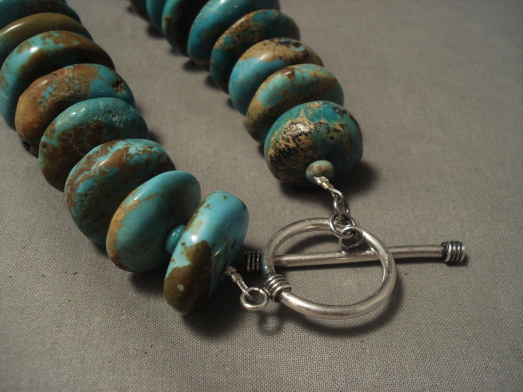 848g Largest Vintage Navajo Native American Jewelry - Authentic Royston Turquoise Necklace | Perfect for Southwest Style, Boho Fashion & Cultural Gift Giving