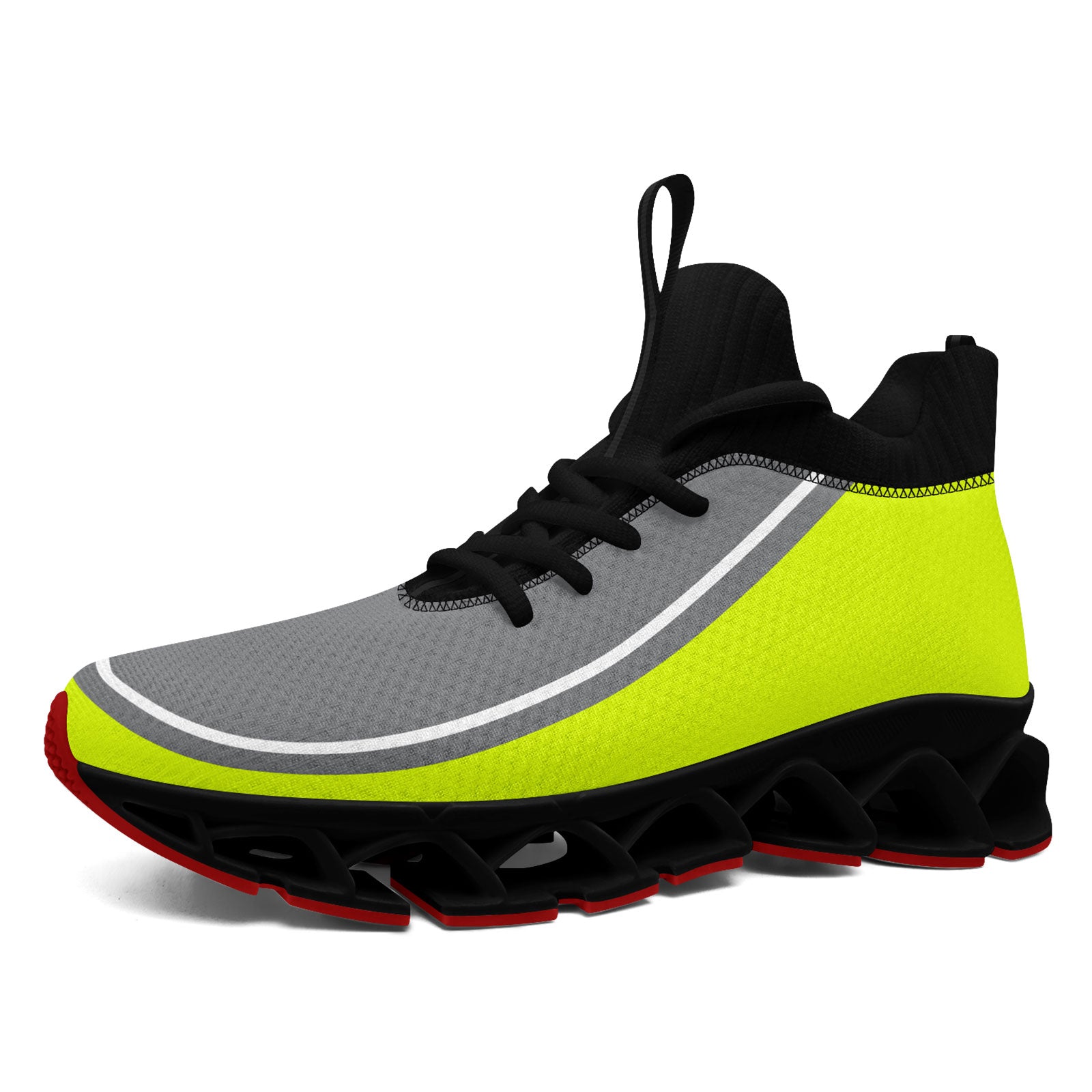 Custom Green & Gray Maxsoul Personalized Sneakers - Breathable Comfort Shoes for Men & Women (FN030XD D020388) - Perfect for Running, Gym Workouts & Casual Wear