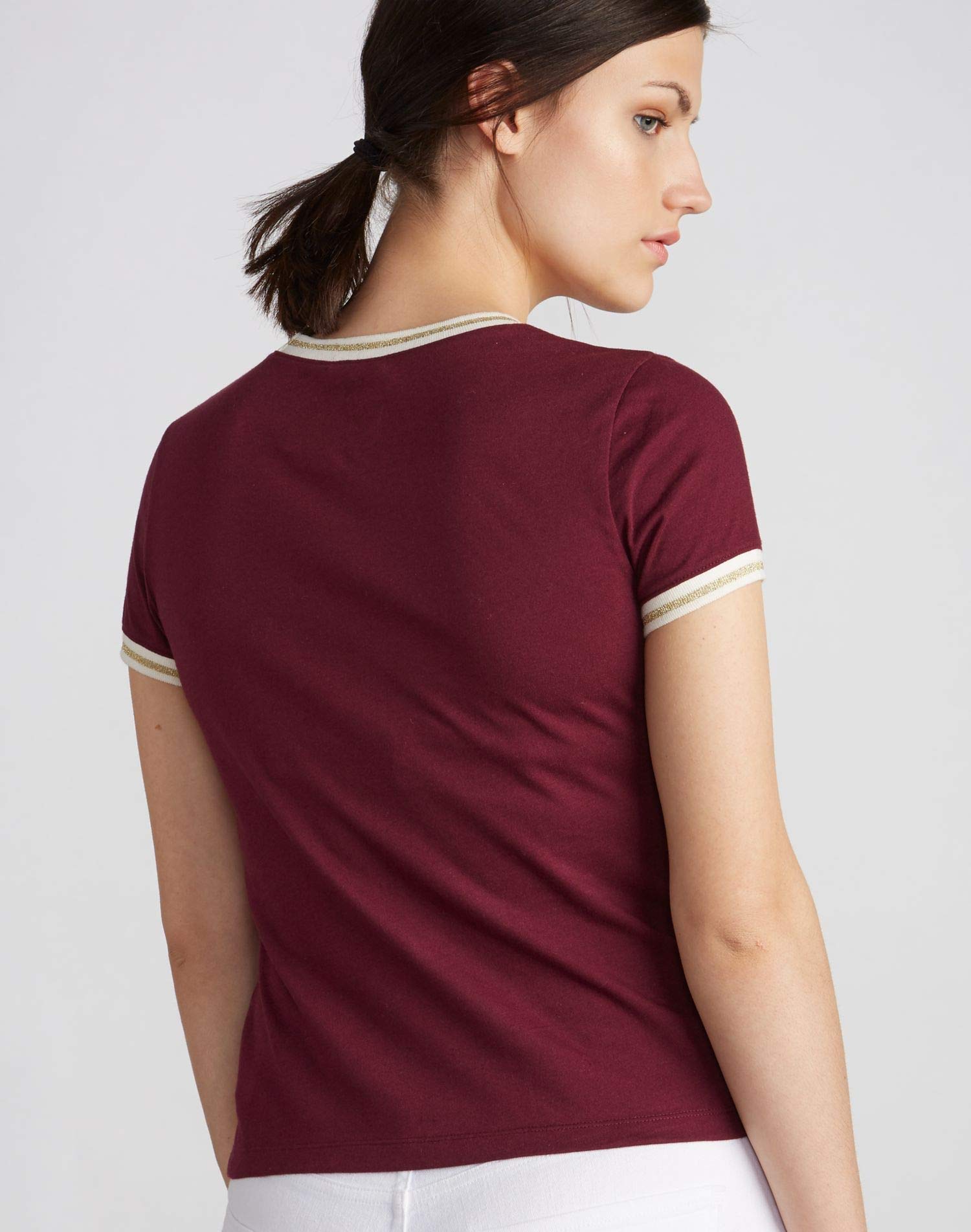 Champion LIFE Women's Tiny Tee - Soft Cotton Short Sleeve T-Shirt (Medium, Pale Violet Rose) for Casual Wear, Gym & Everyday Outfits