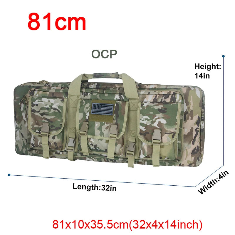 Tactical Double Rifle Case - Durable Waterproof Gun Bag for Hunting & Shooting Range - Perfect for Outdoor Adventures & Firearm Storage
