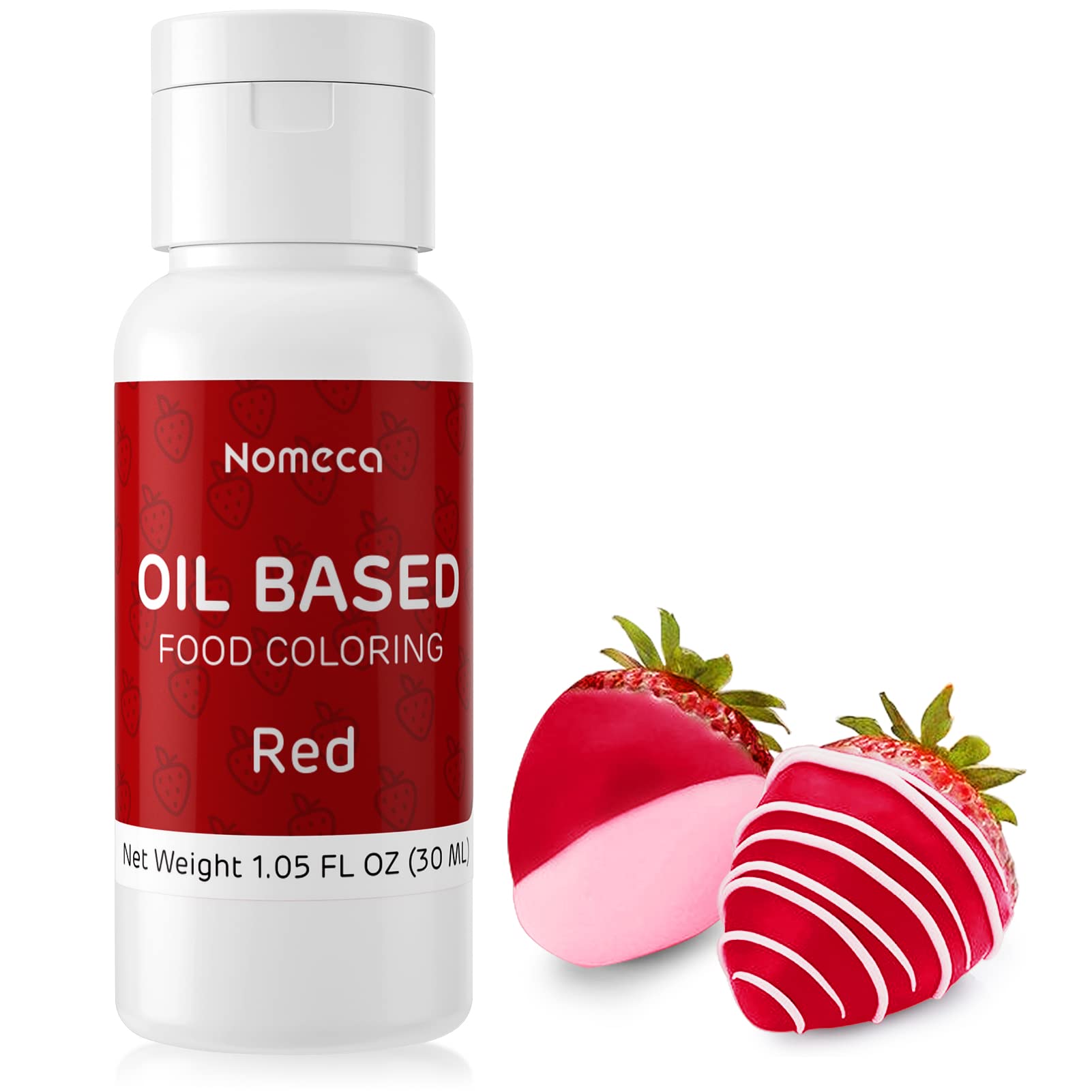 Premium Oil-Based Red Food Coloring for Chocolate & Baking - 30ml Edible Food Dye for Cakes, Cookies, Candy Melts, Icing, Fondant & Meringues | Perfect for Professional Cake Decorating & Homemade Desserts