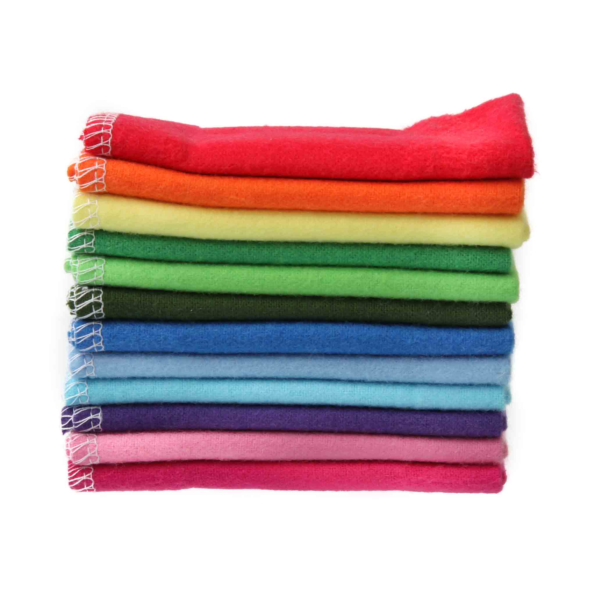 Organic Cotton Reusable Cloth Wipes - Soft & Eco-Friendly Baby Wipes for Diaper Changes, Makeup Removal & Household Cleaning - Hypoallergenic & Washable
