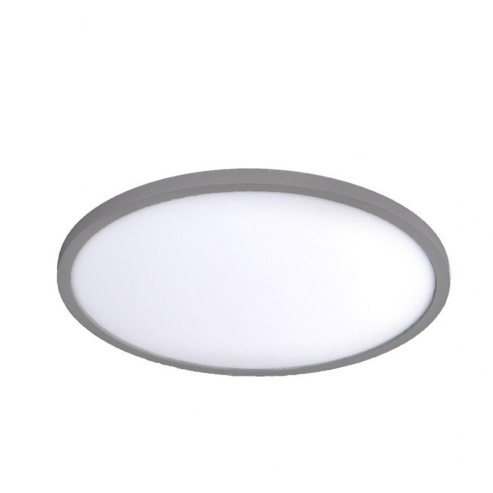 WAC Lighting 15 Inch Round LED Flush Mount Ceiling Light - Energy Star Certified, 3500K Warm White, Brushed Nickel Finish - Perfect for Bedroom, Kitchen, Hallway & Office Lighting