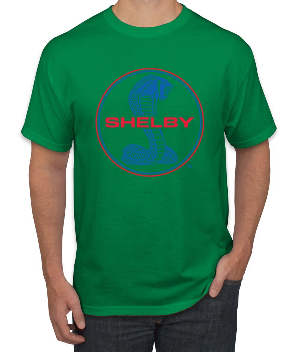 Vintage Shelby Cobra USA Logo Emblem T-Shirt for Men - Ford Powered Cars & Trucks Enthusiasts - Perfect for Car Shows, Racing Events & Casual Wear