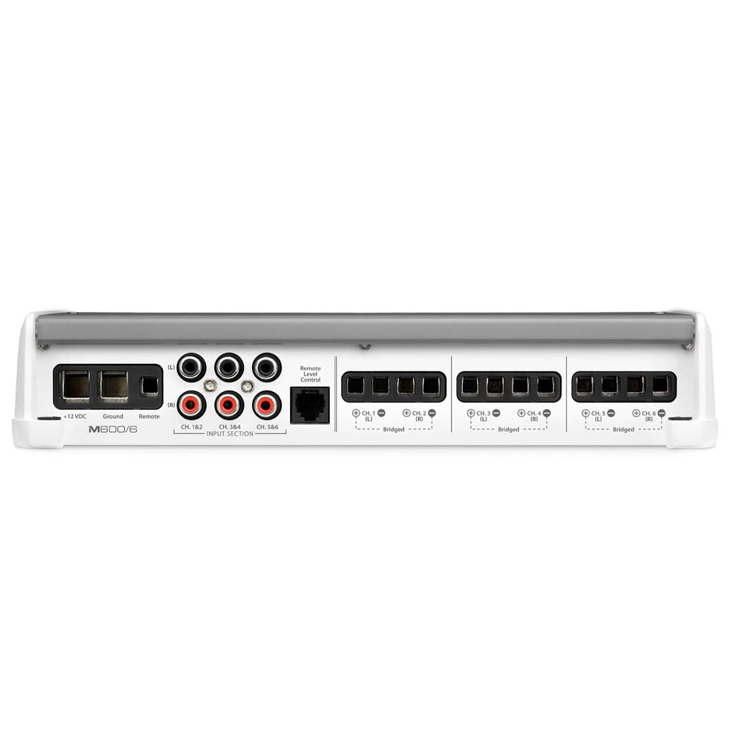 JL Audio M600/6 M Series Class D Marine 6-Channel Amplifier - High Power Full Range Audio for Boats, Yachts & Marine Vehicles | Waterproof & Durable for Harsh Marine Environments
