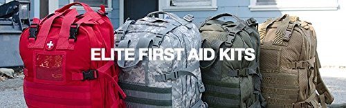 Elite First Aid Stomp Medical Backpack - 2 Pack Red Emergency First Aid Kit for Hiking, Camping & Disaster Preparedness