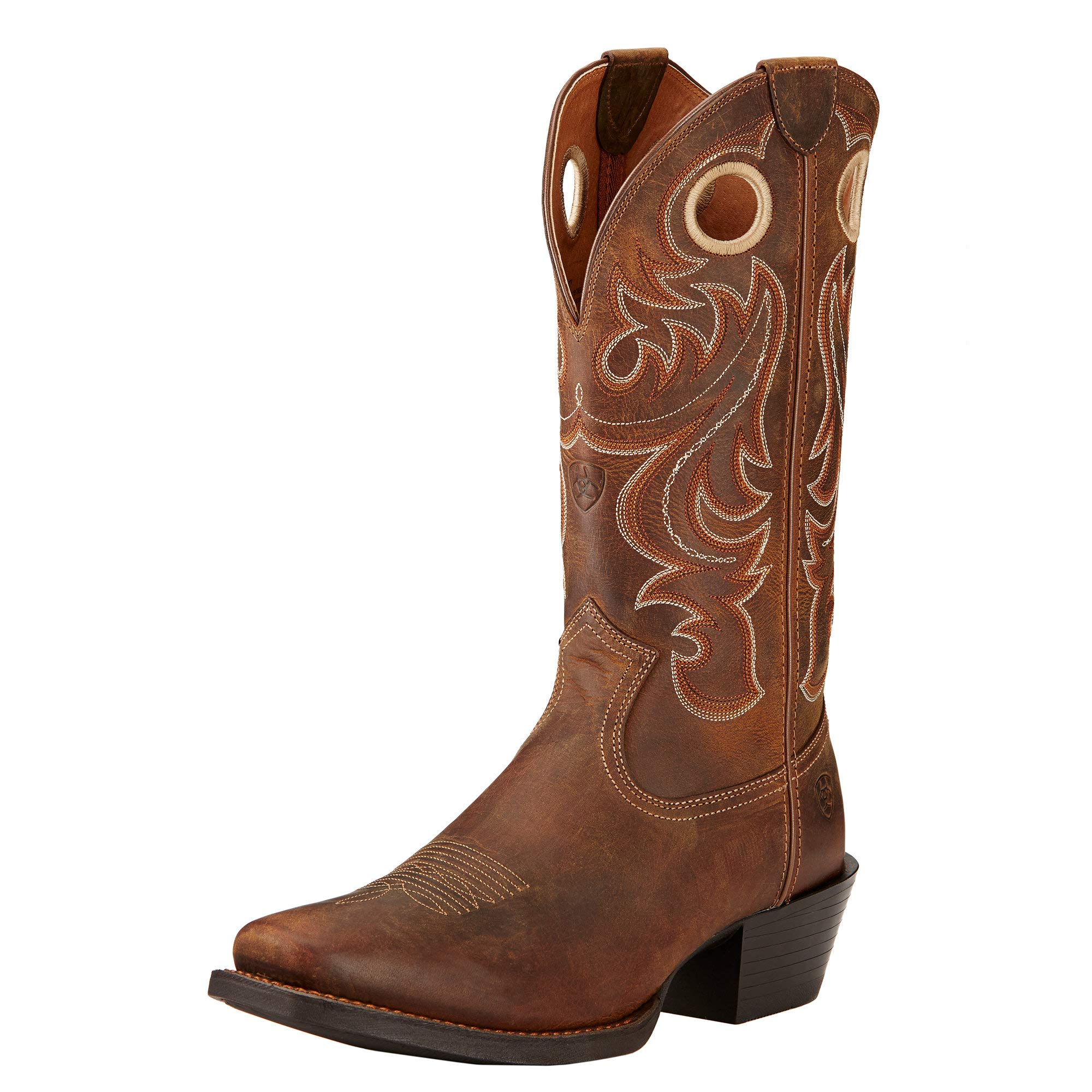 Ariat Men's Sport Square Toe Western Boot - Comfortable Cowboy Boots for Riding, Work & Casual Wear | Durable Leather & Slip-Resistant Sole
