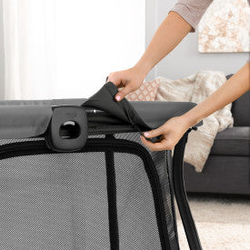 Chicco Alfa Lite Lightweight Travel Playard - Portable Baby Crib for Travel & Home Use, Midnight Blue - Perfect for Nursery, Daycare & On-the-Go Parents